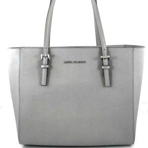 AUTHENTIC NWT MICHAEL KORS $268 LEATHER JET SET TR